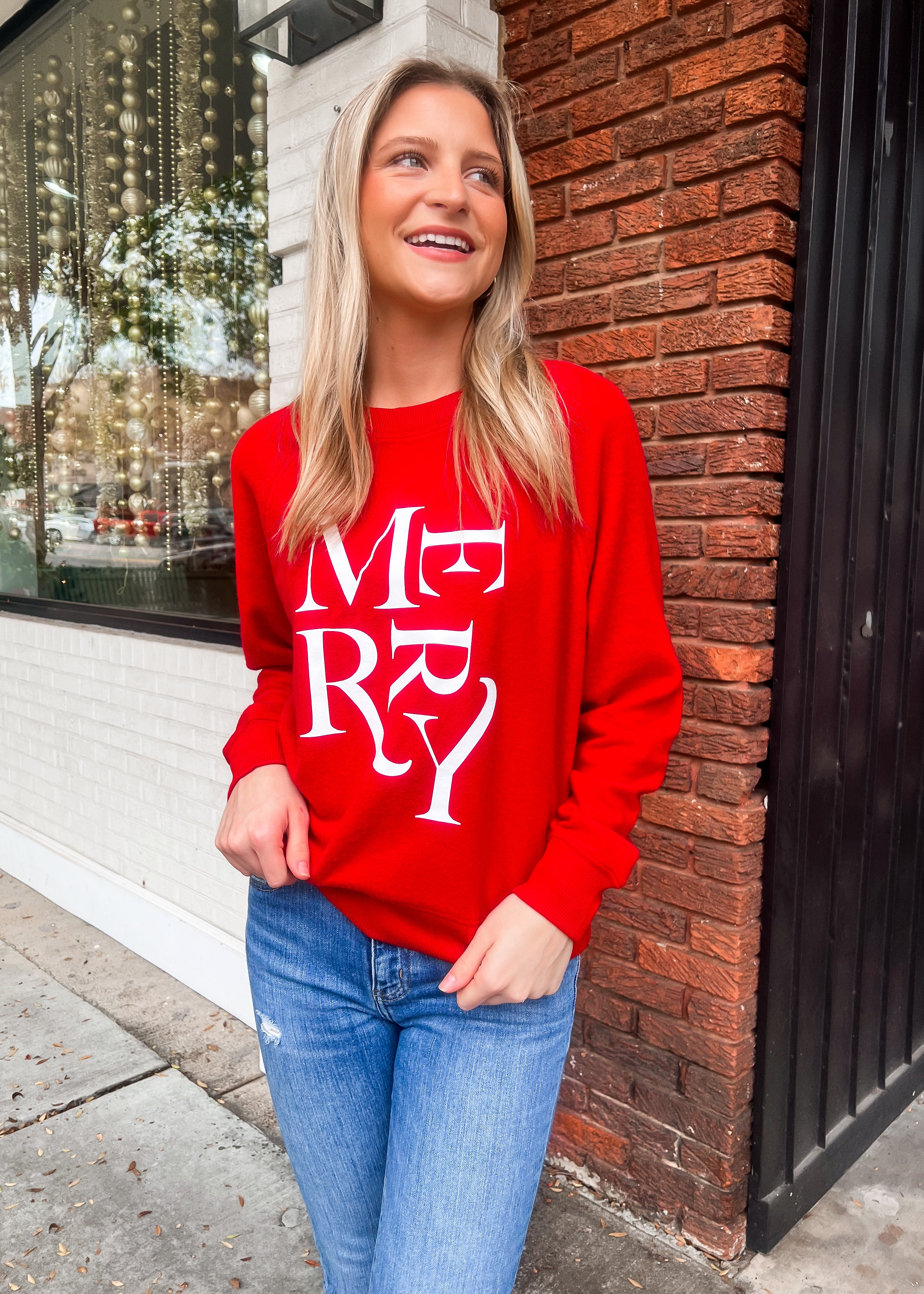 Z Supply: Merry Cozy Knit Top, Haute Red