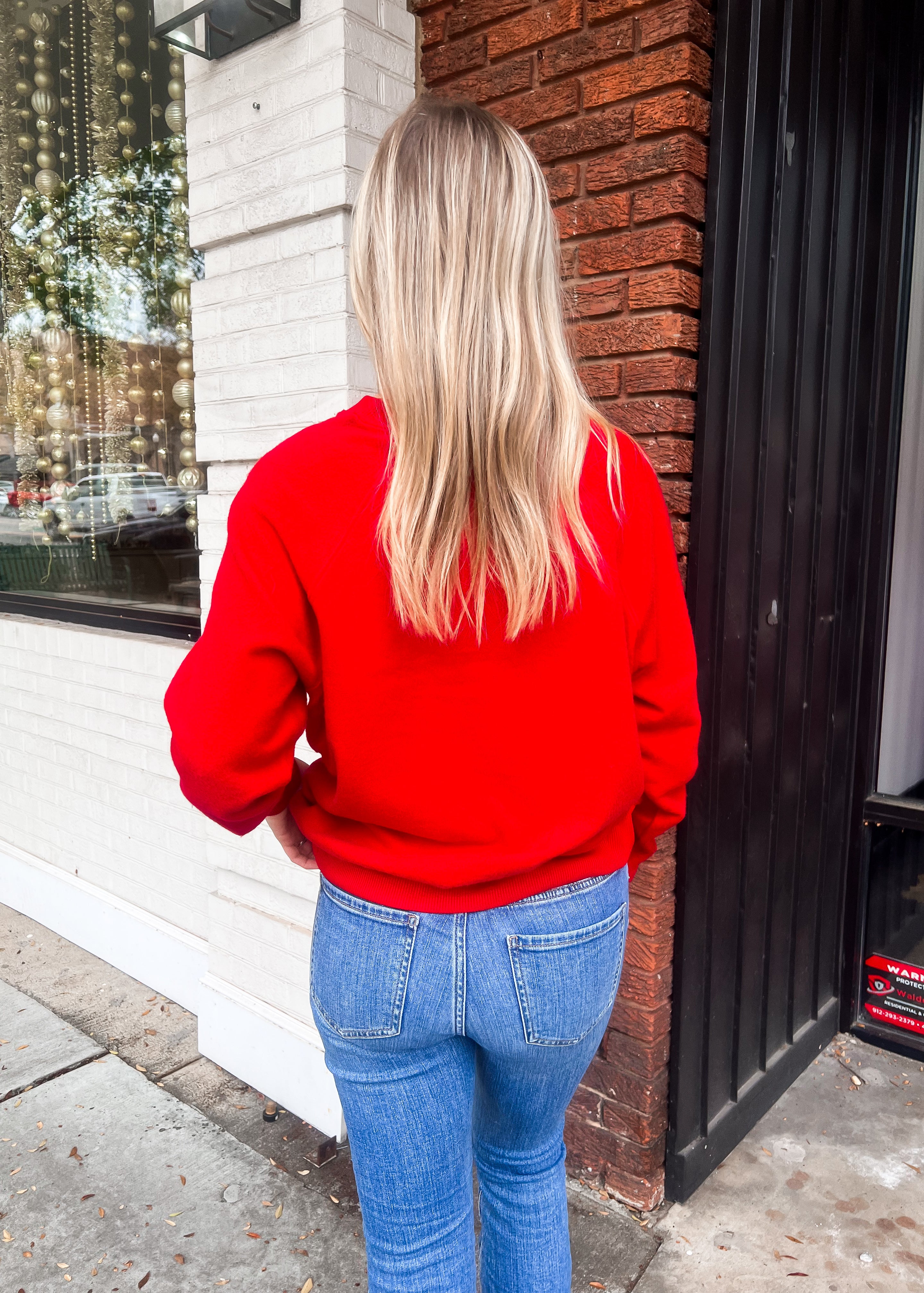 Z Supply: Merry Cozy Knit Top, Haute Red