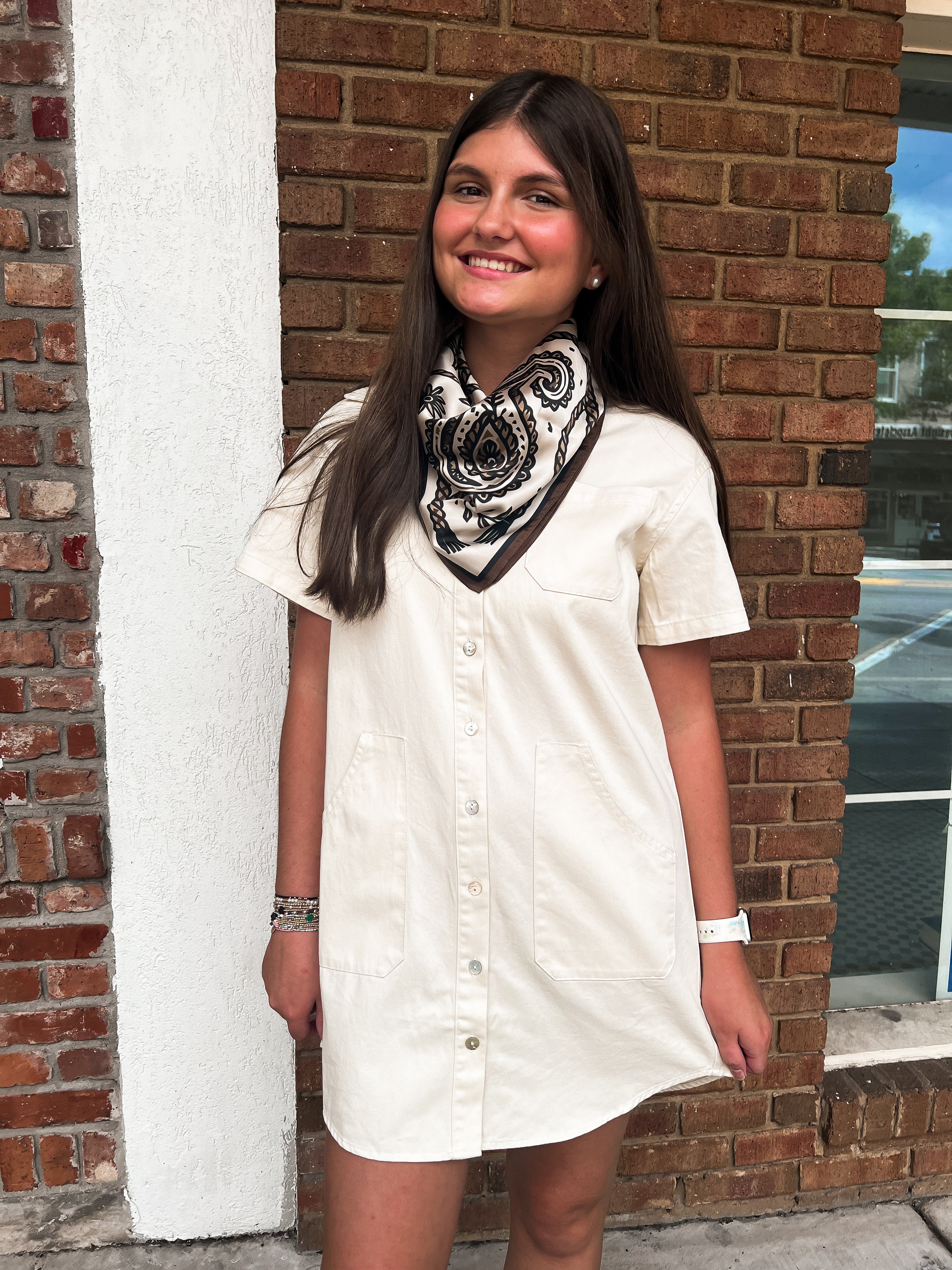 Tatum James: Dakota Dress - Cream