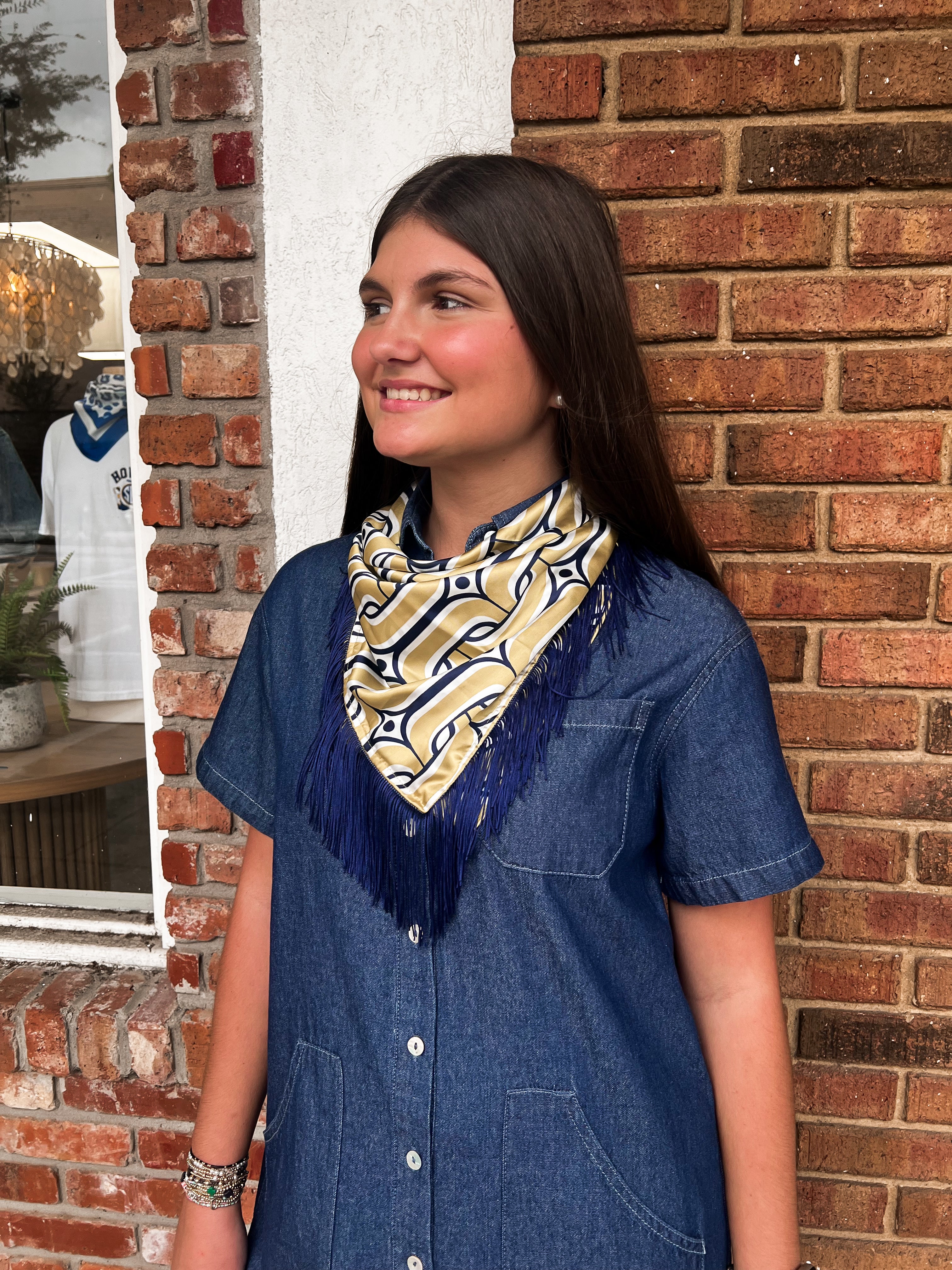 Tatum James: Game Day Fringe Scarf