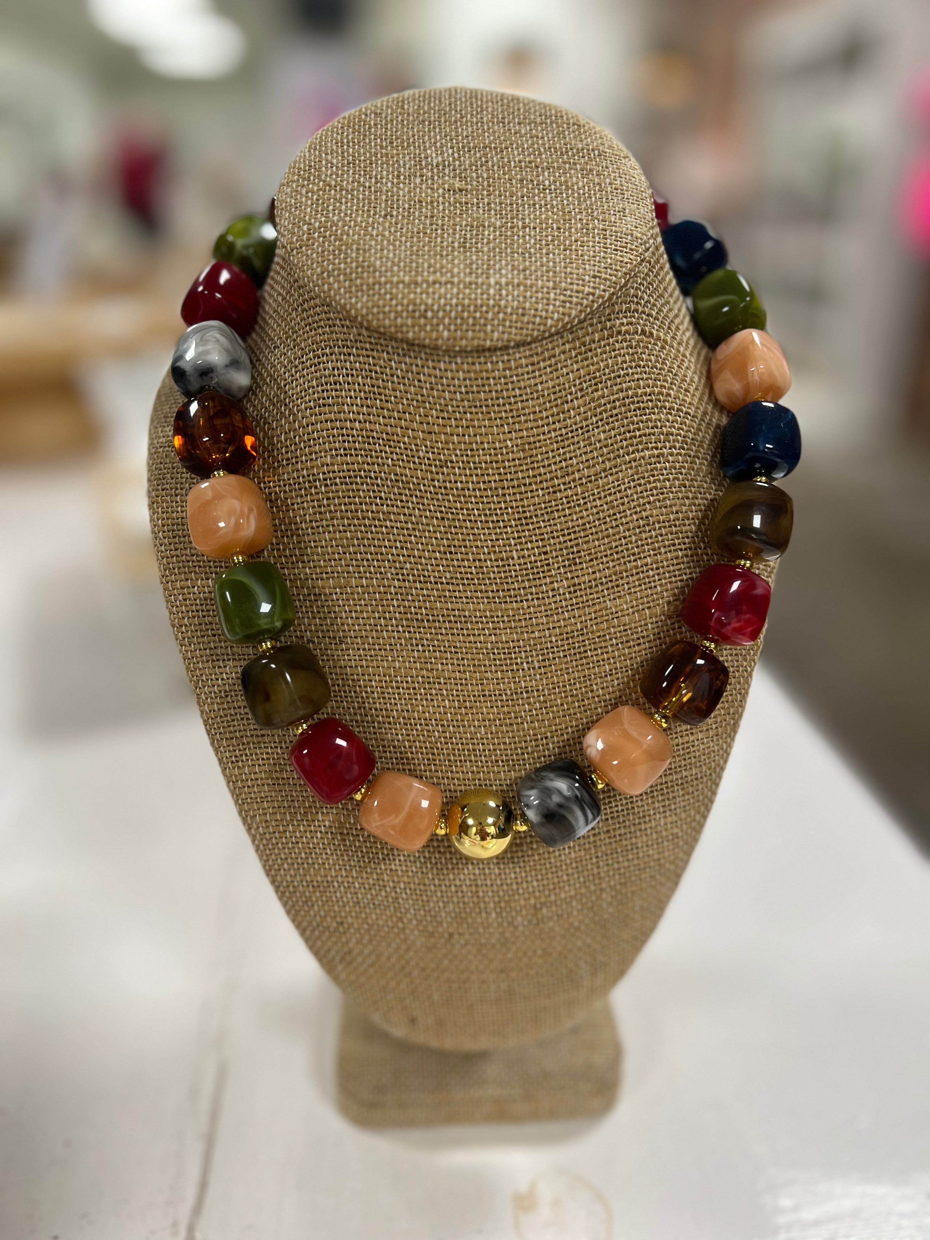 Jewel Beaded Necklace