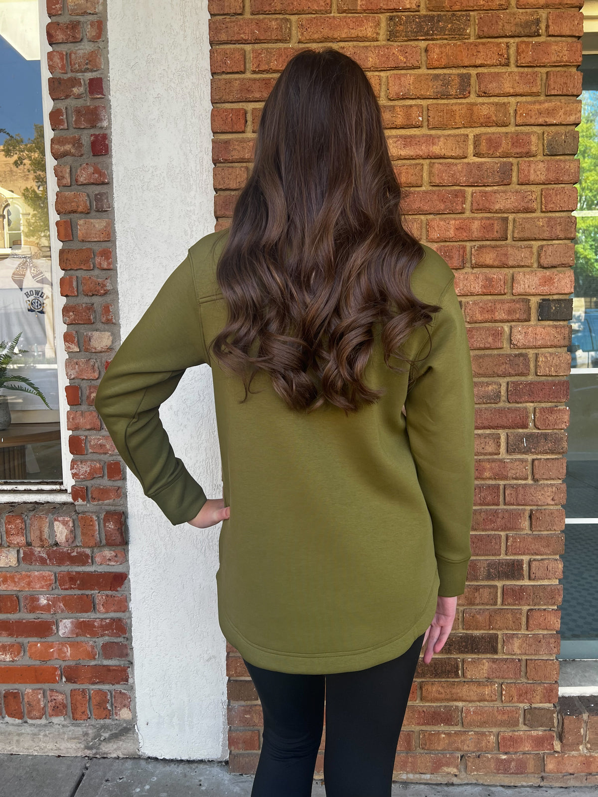 Tatum James: Addison Pullover - Olive Green