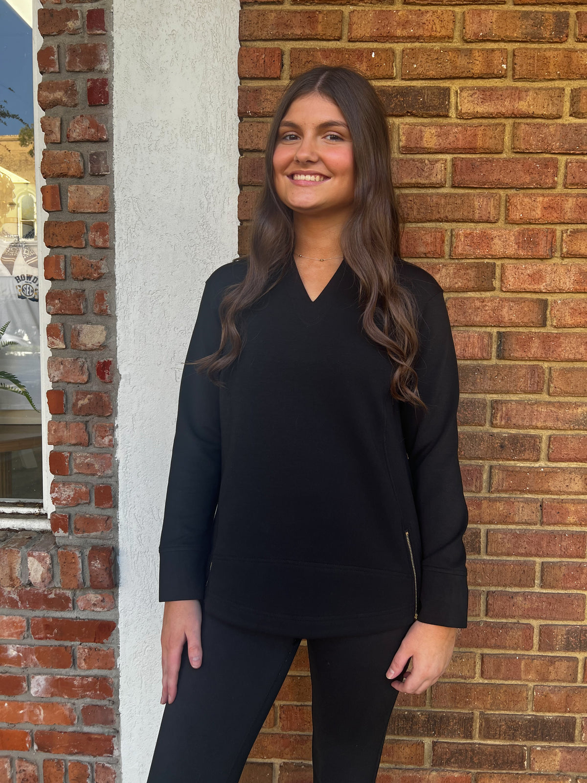 Tatum James: Addison Pullover - Black