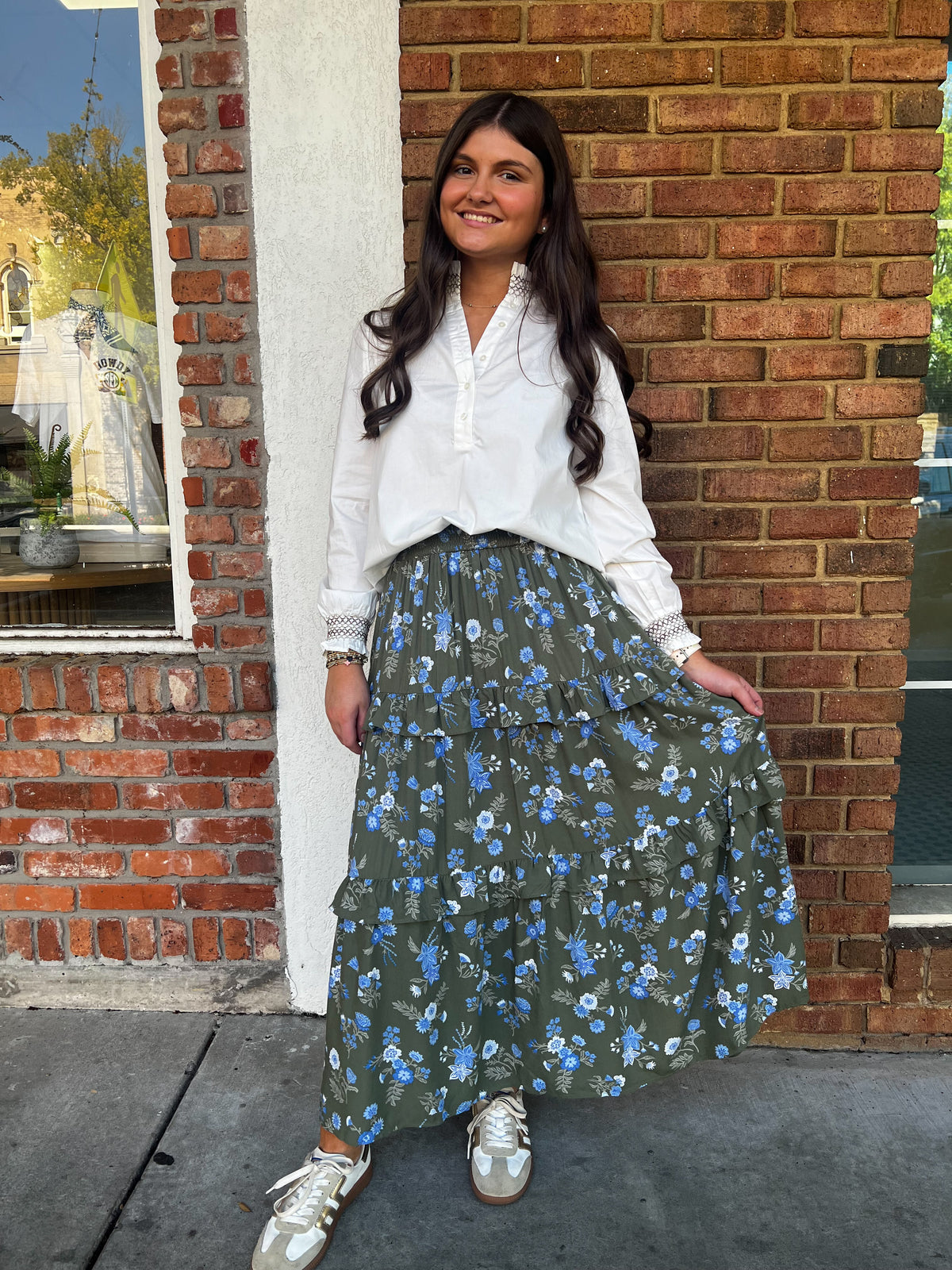 Valentina Olive Skirt