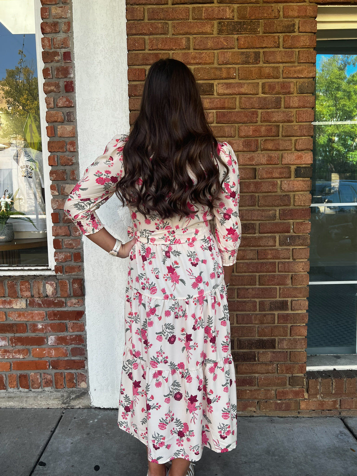 Eleanor Pink Floral Dress