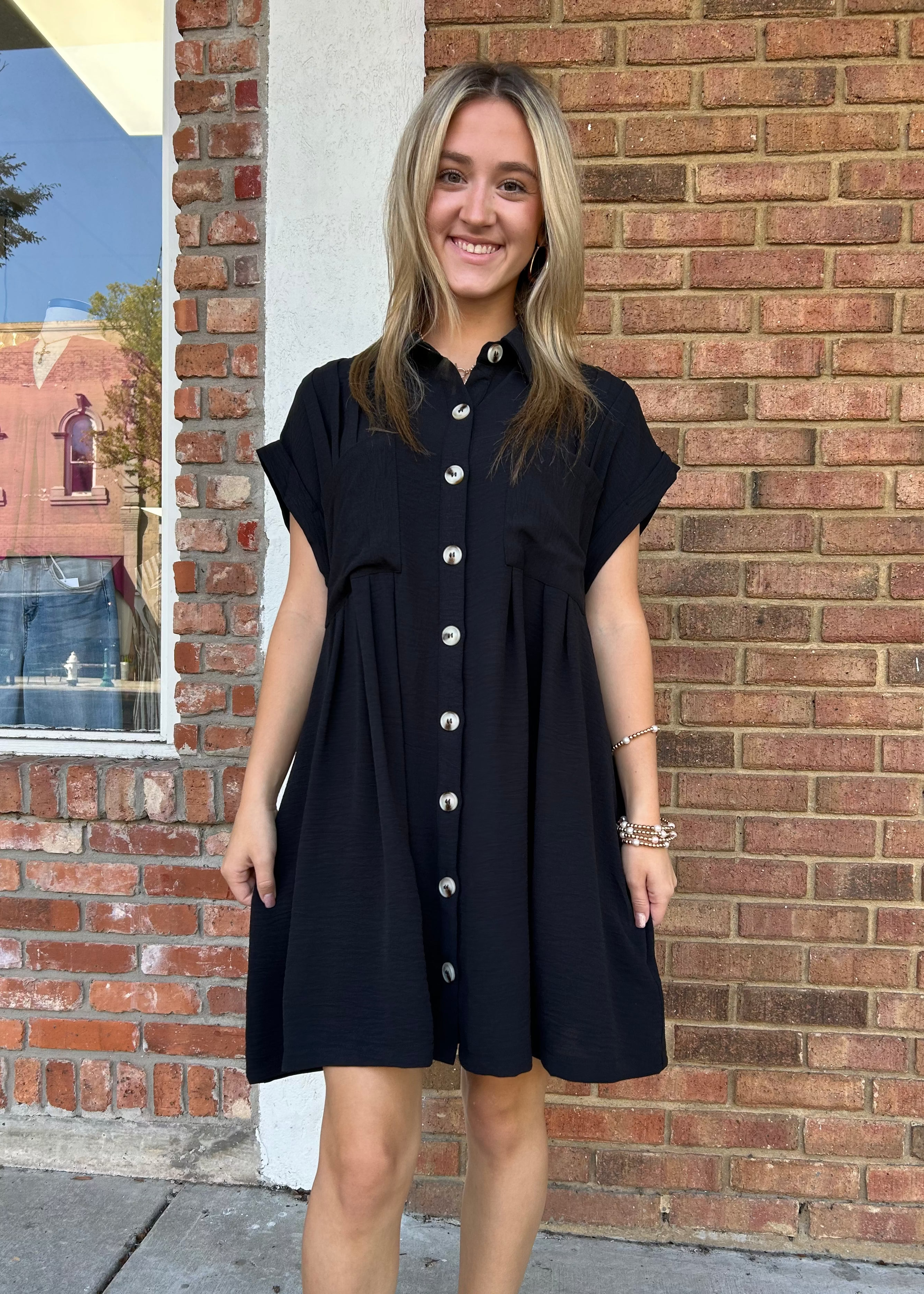 Game Day Black Dress