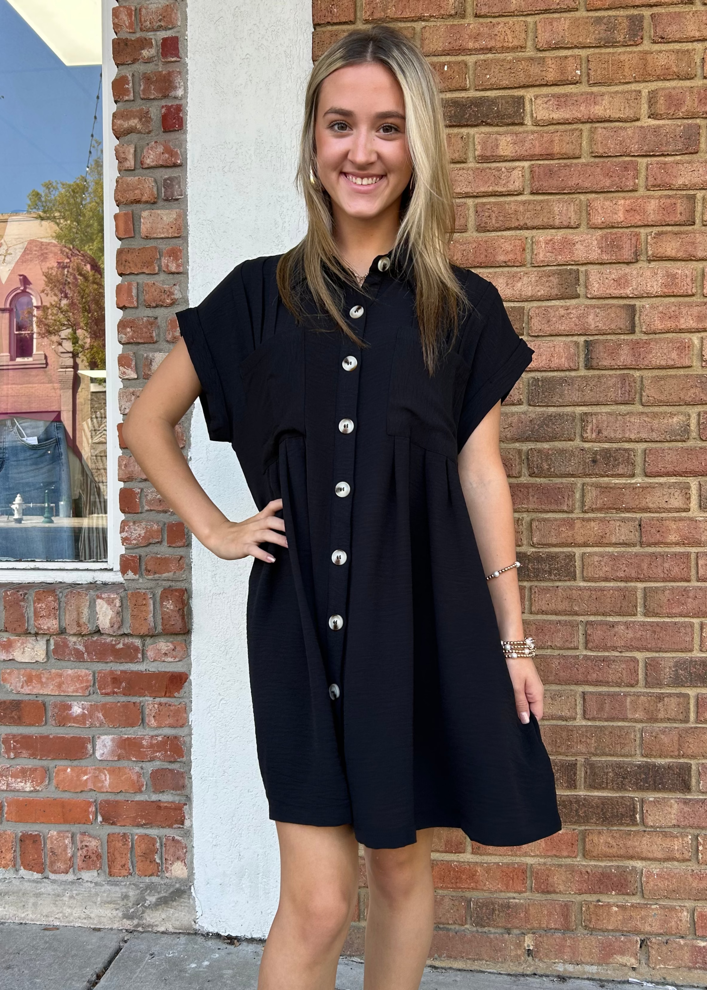 Game Day Black Dress