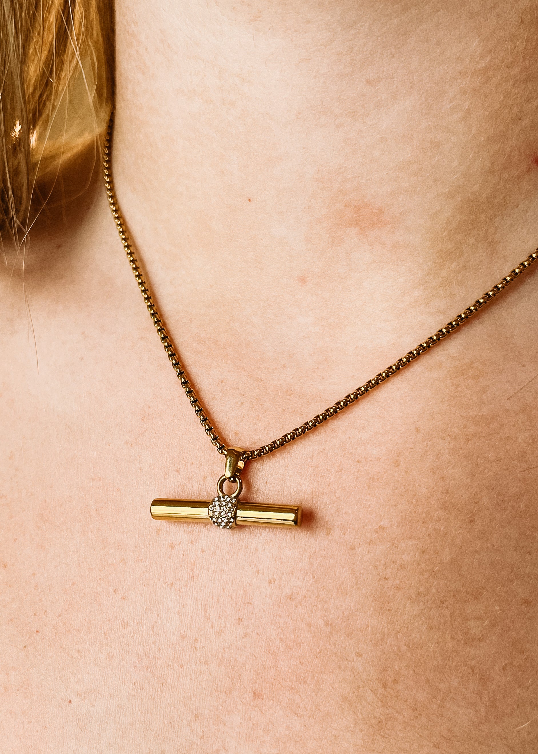 Buy Sterling Silver and Rose Gold Plated Heat T-bar Necklace from the Next  UK online shop