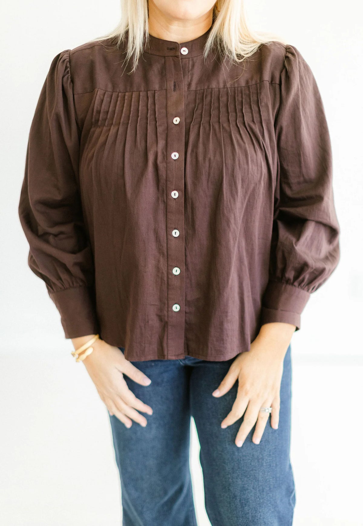 Tatum James: Mallory Blouse - Brown