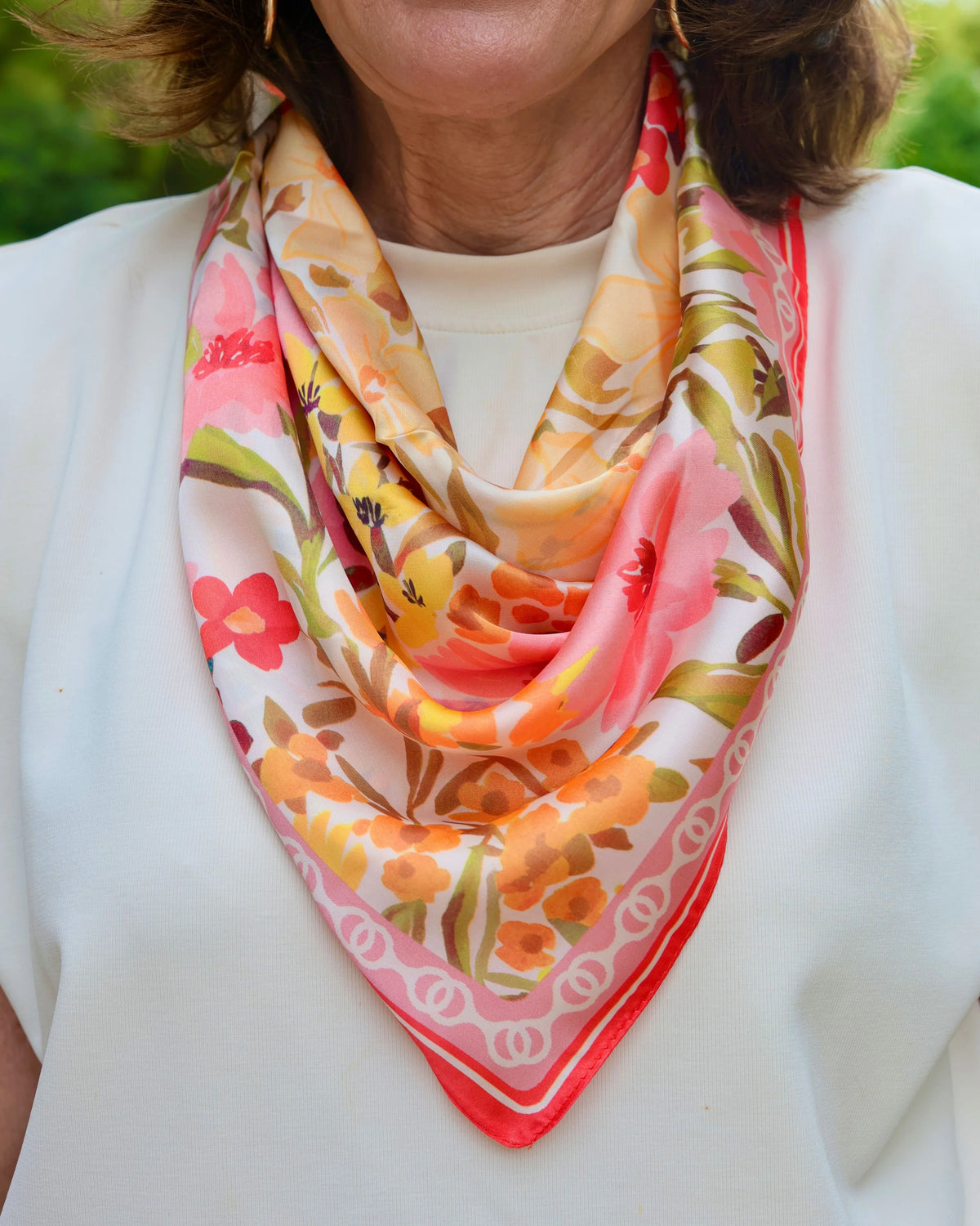 Caroline Hill: Elora Floral Print Scarf