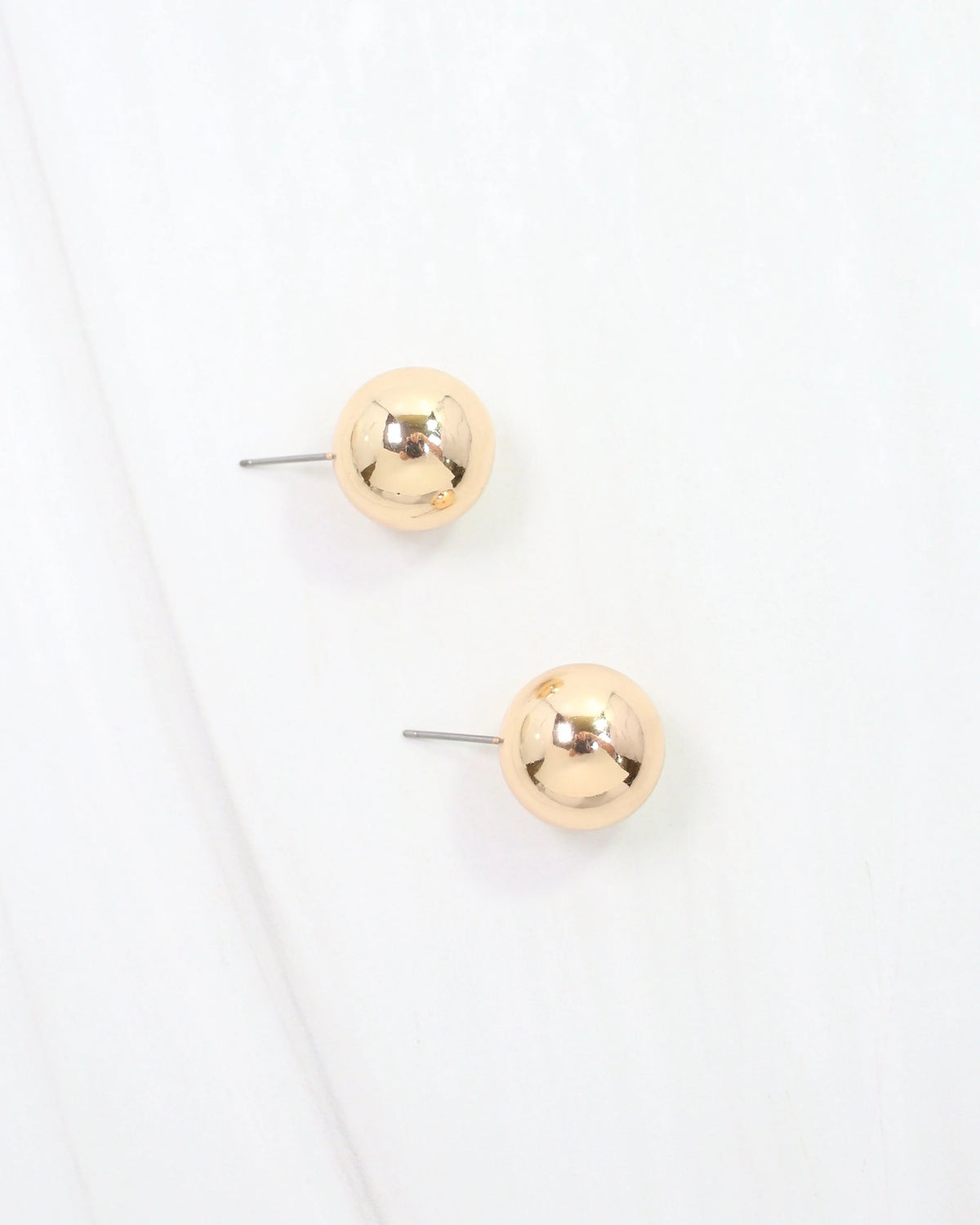 Caroline Hill: Bailey Large Ball Earring WR Gold