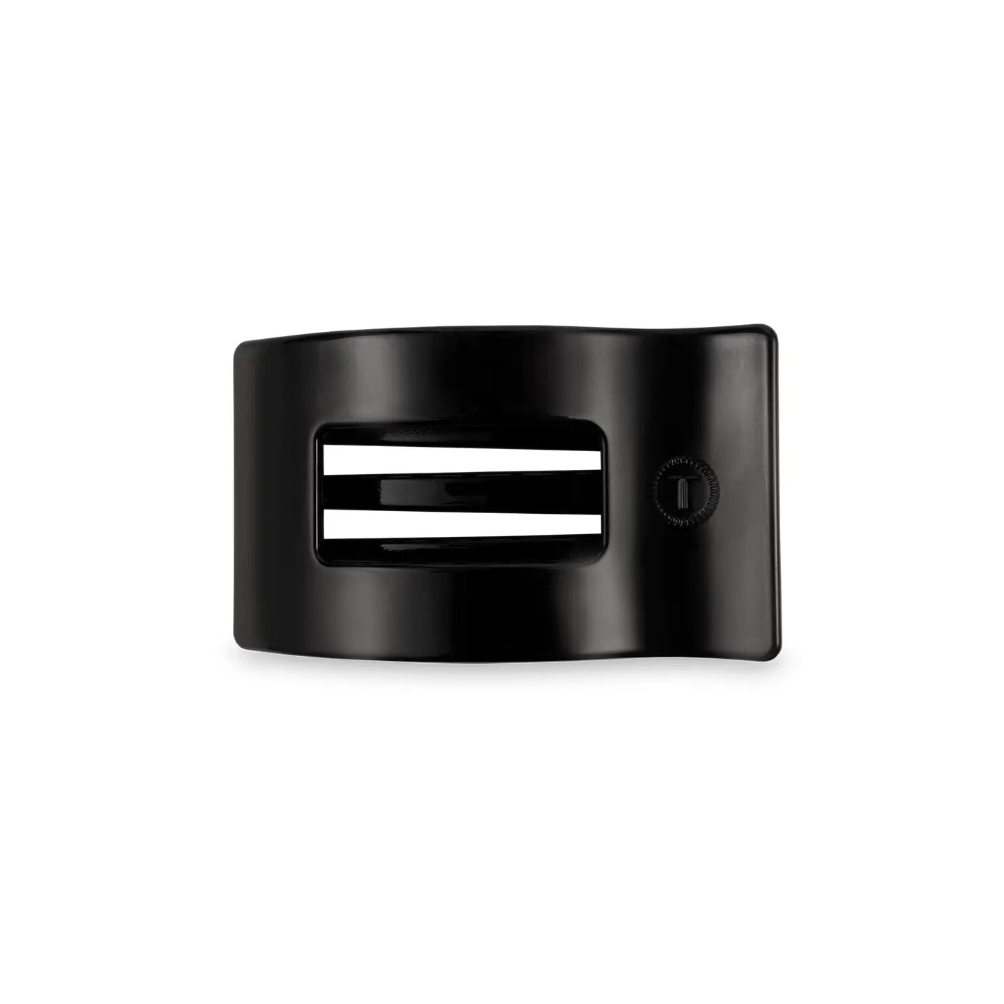 Teleties: Flat Rectangle Hair Clip - Small- Jet Black