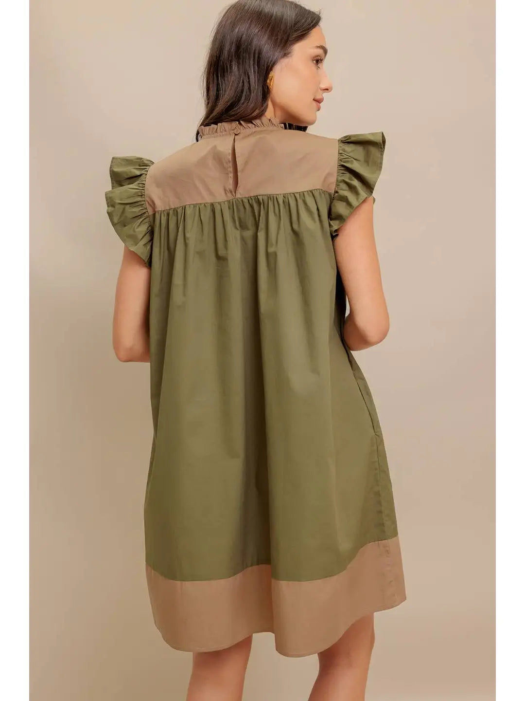 Allie Color Blocked Mini Dress