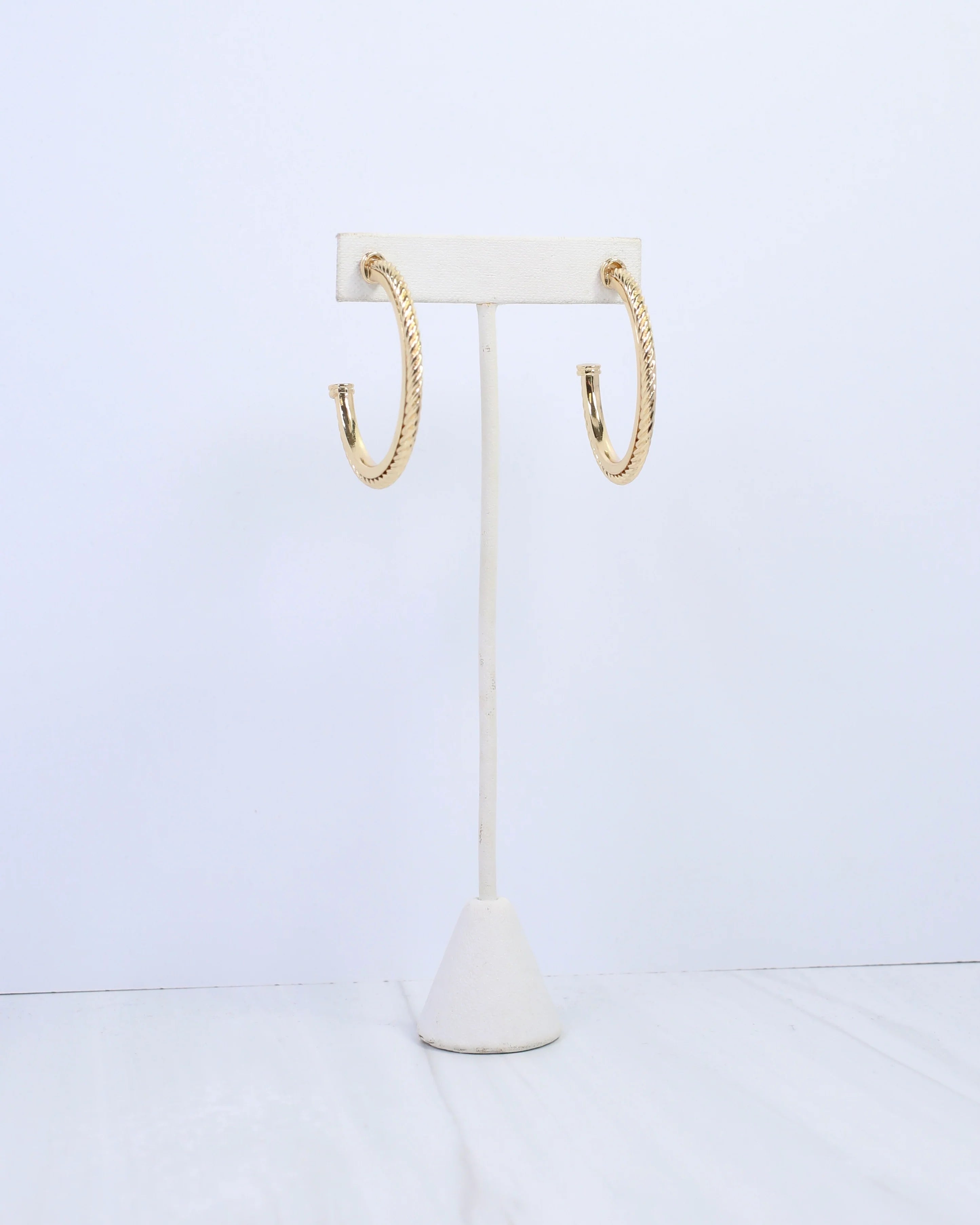 Caroline Hill: Annette Cable Hoop Earrings