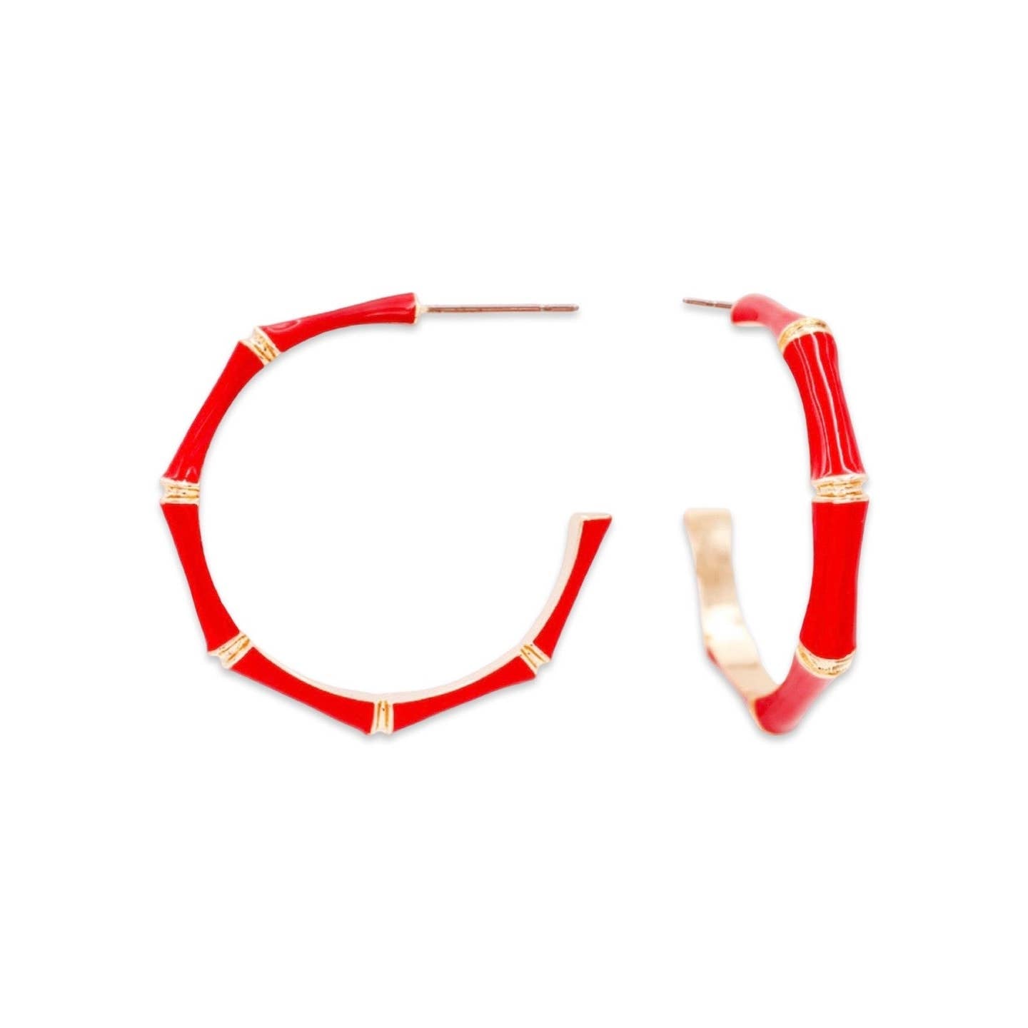 Pierce + Hide: Red Bamboo Hoop