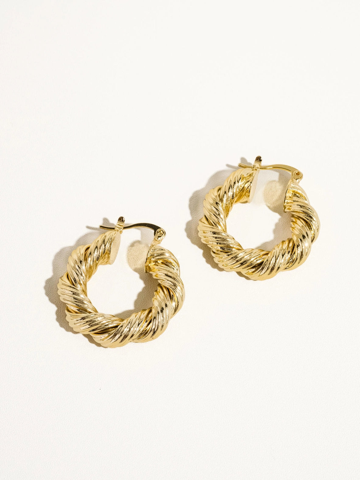 Flanerie: Isla Gold Twisted Hoop Earring