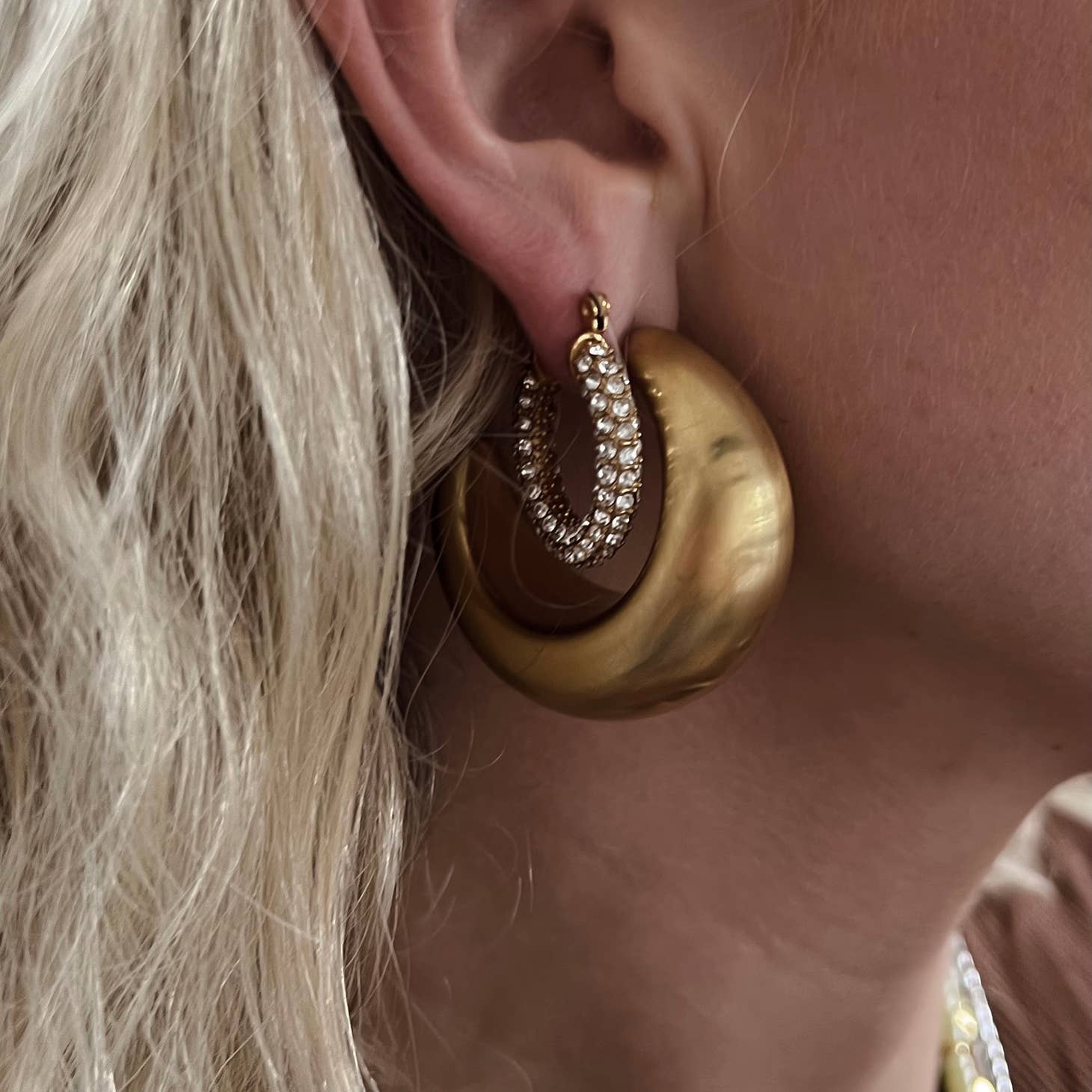 Beljoy: Evangeline Diamond Crystal Earrings