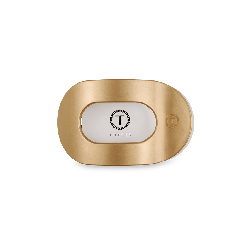 Teleties: Round Flat Small Hair Clip, Champagne Toast