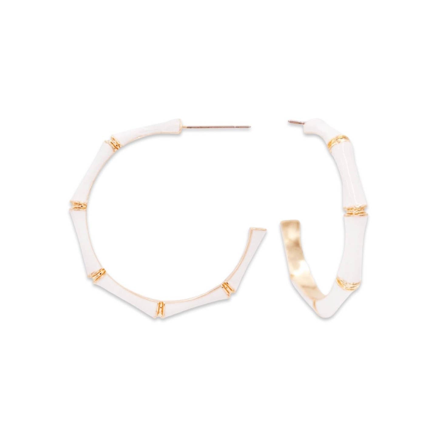 Pierce + Hide: White Bamboo Hoop