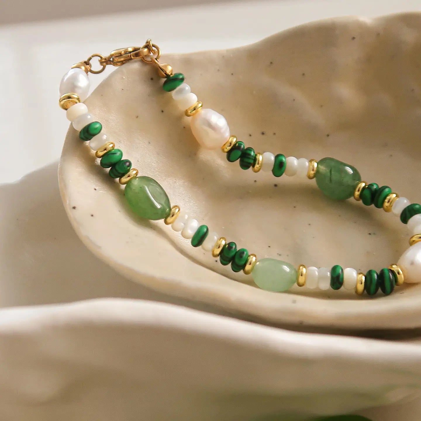 Flanerie: Stone and Bead Bracelet