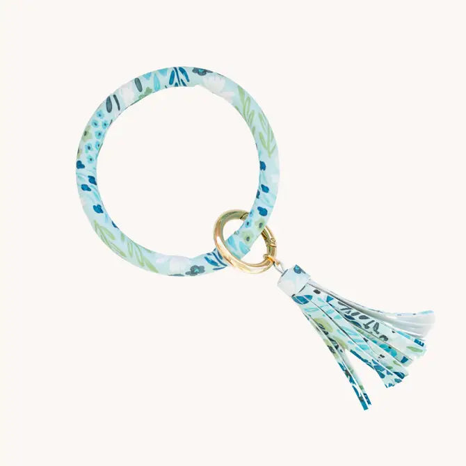 Ring Keychain with Tassel, Waterfall