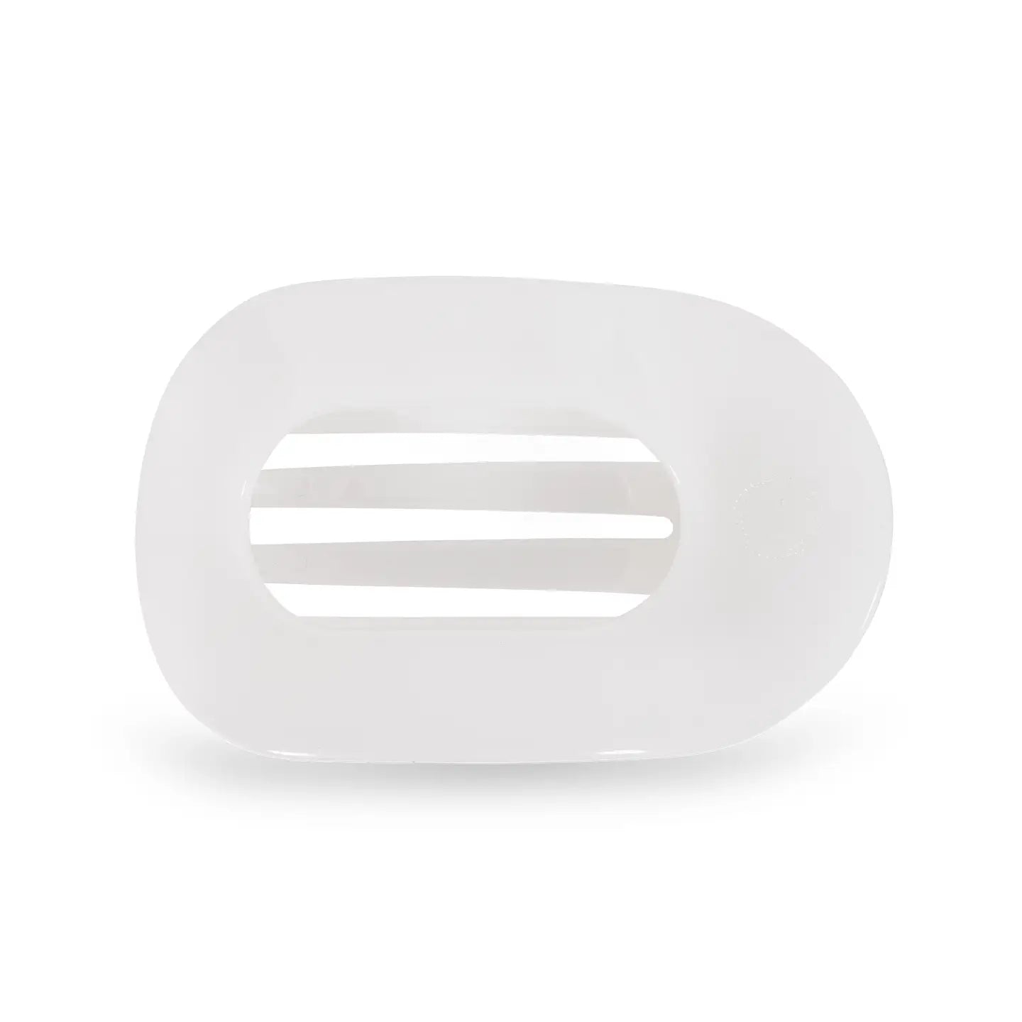 Teleties: Round Medium Hair Clip, Coconut White