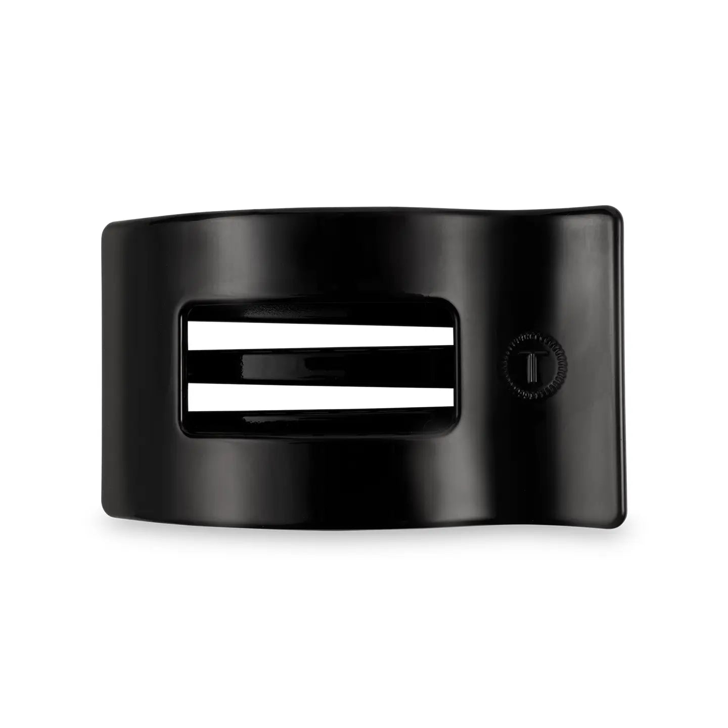 Teleties: Flat Rectangle Hair Clip - Medium - Jet Black