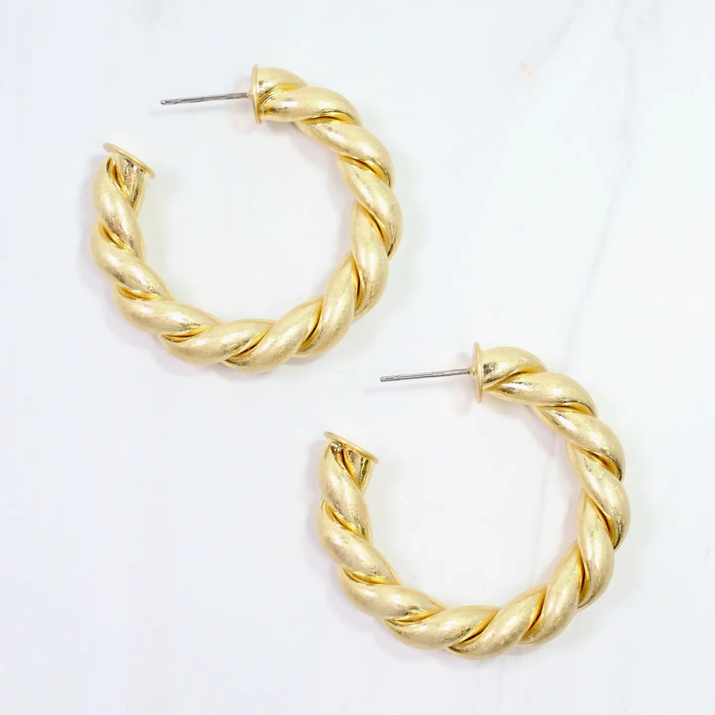 Caroline Hill: Raylee Twisted Hoop Earrings