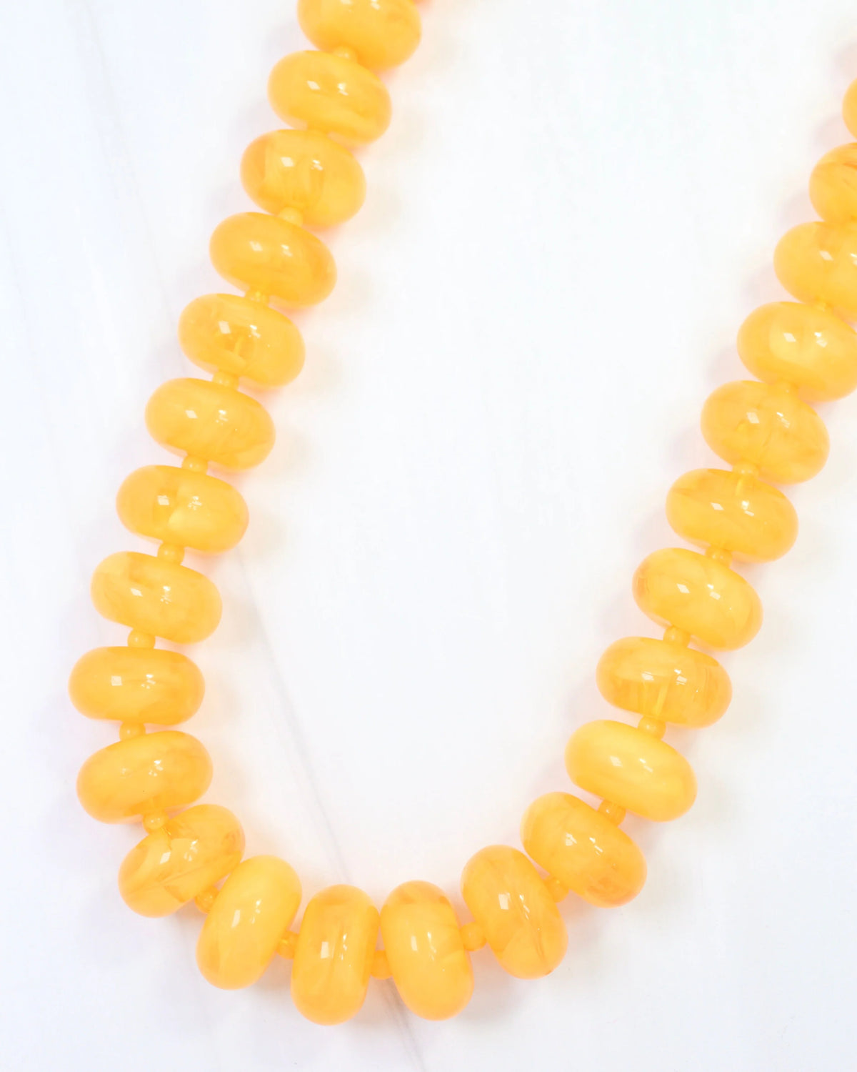 Caroline Hill: Davis Beaded Necklace Mustard